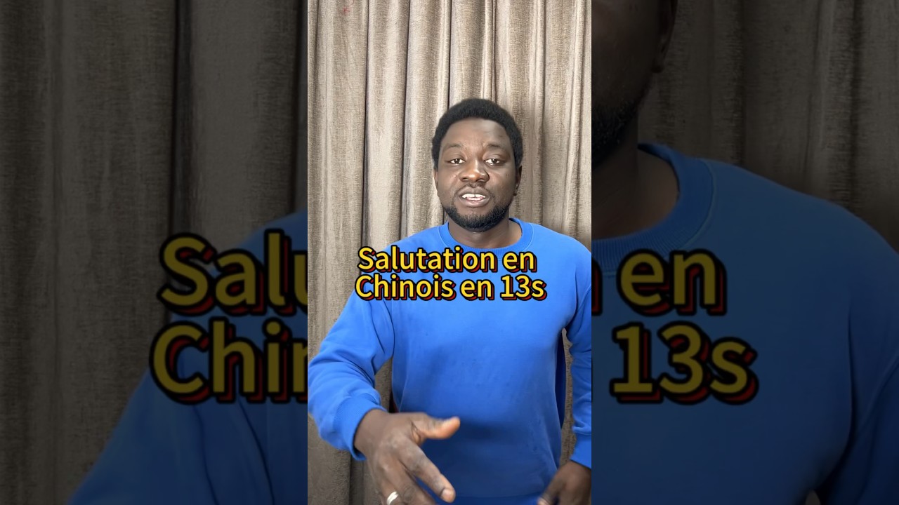 Salutations chinois en 13S #apprendrelechinois #comedy #funny #alphabetchinois #learningchines