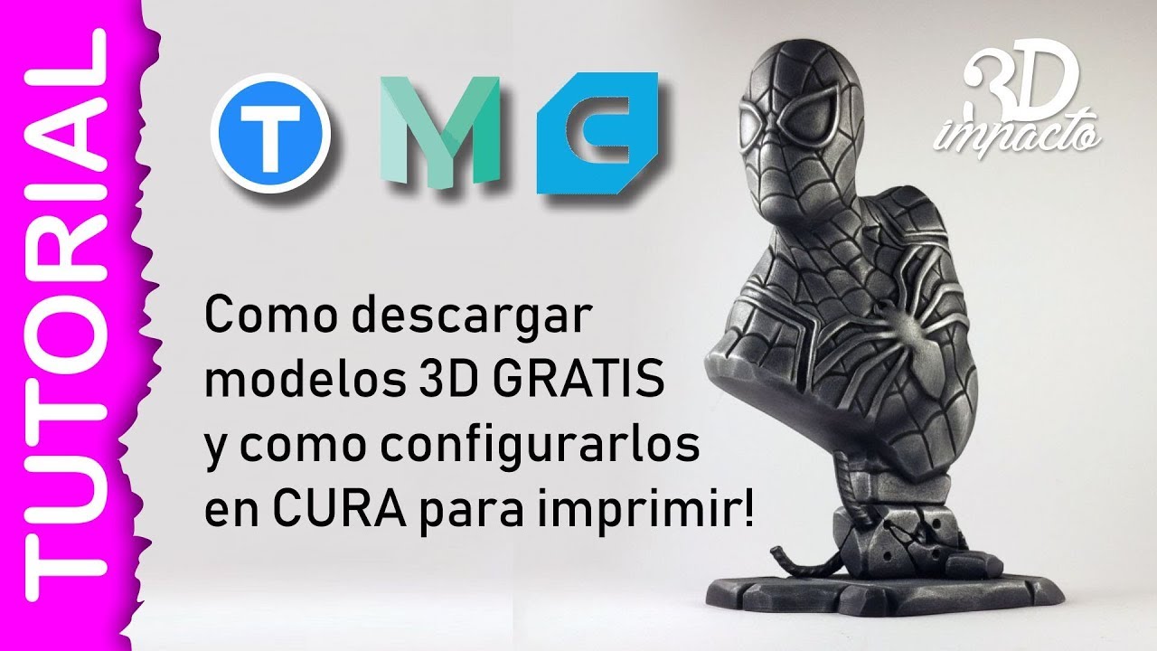 🎓Como bajar MODELOS 3D de Thingiverse y MyMiniFactory y configurarlos con CURA para IMPRIMIR 3D🎓