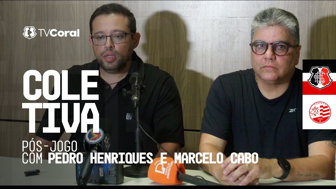 TV Coral - Coletiva pós-jogo com Pedro Henriques e Marcelo Cabo - Santa Cruz 0x4 Náutico - PE 2026