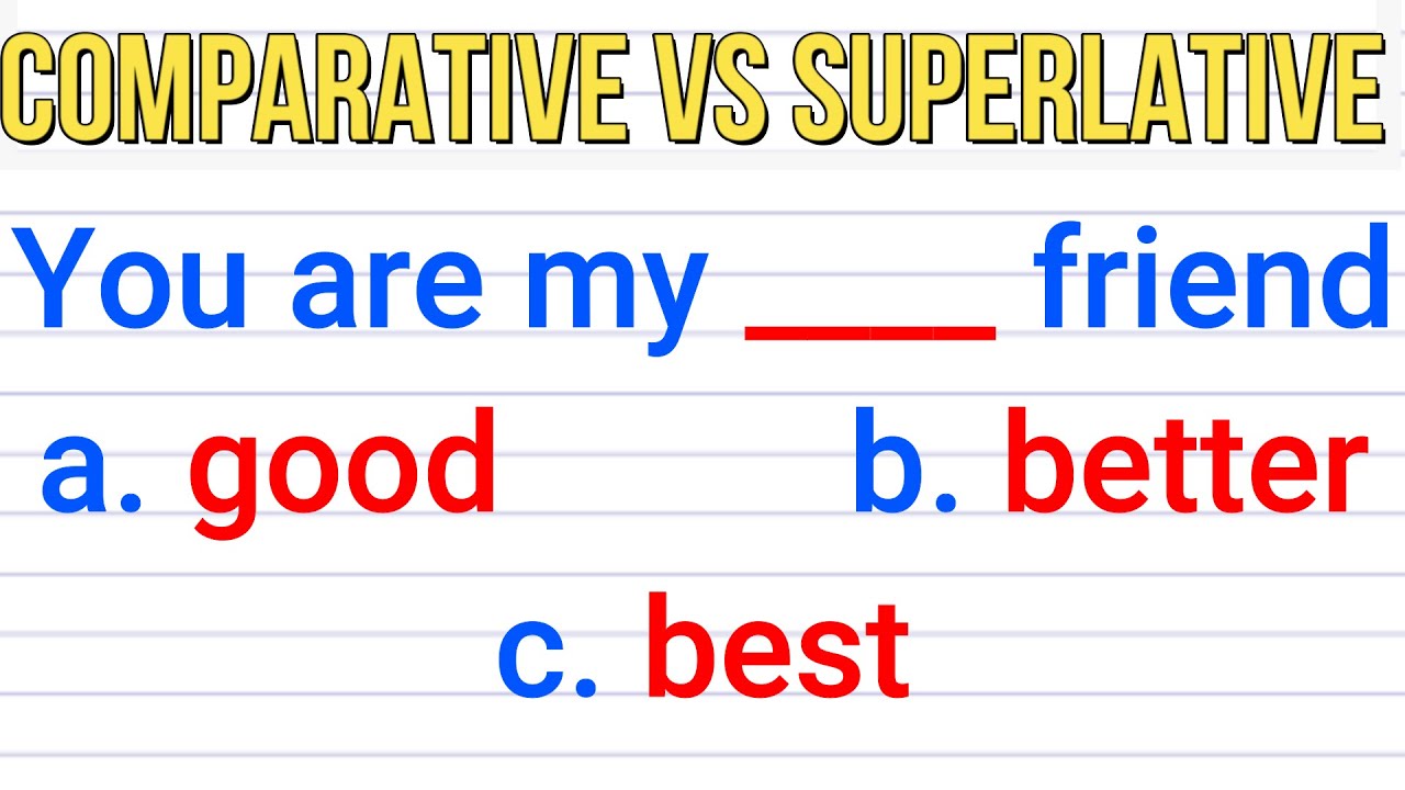 English Grammar Quiz: Comparative vs Superlative Test |English MasterClass|