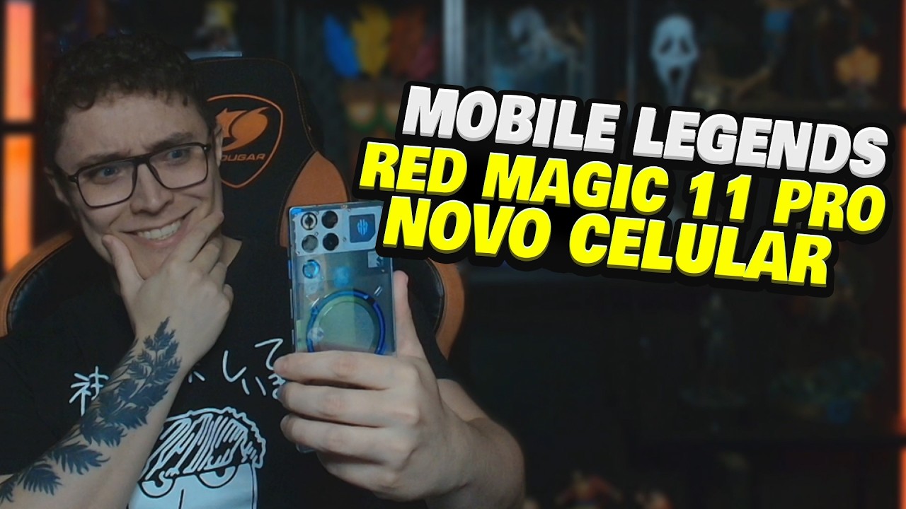 🔥RED MAGIC 11 PRO - TESTE MOBILE LEGENDS EM LIVE!