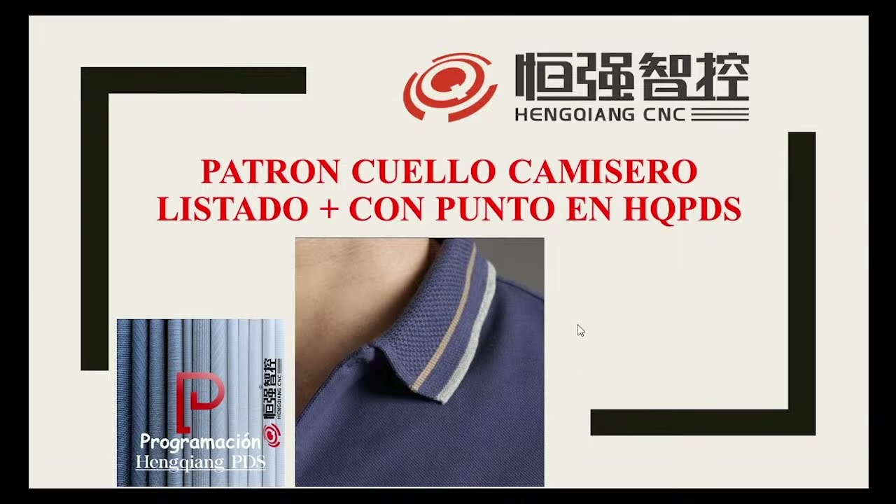 PATRON CUELLO CAMISERO LISTADO + CON PUNTO EN HQPDS