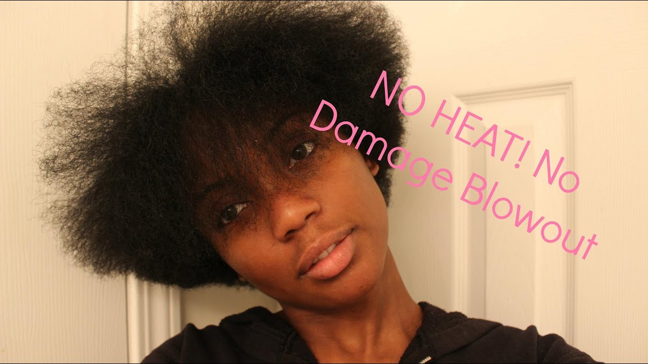 HEATLESS Cool Air NO DAMAGE Blow Dry || Natural Hair