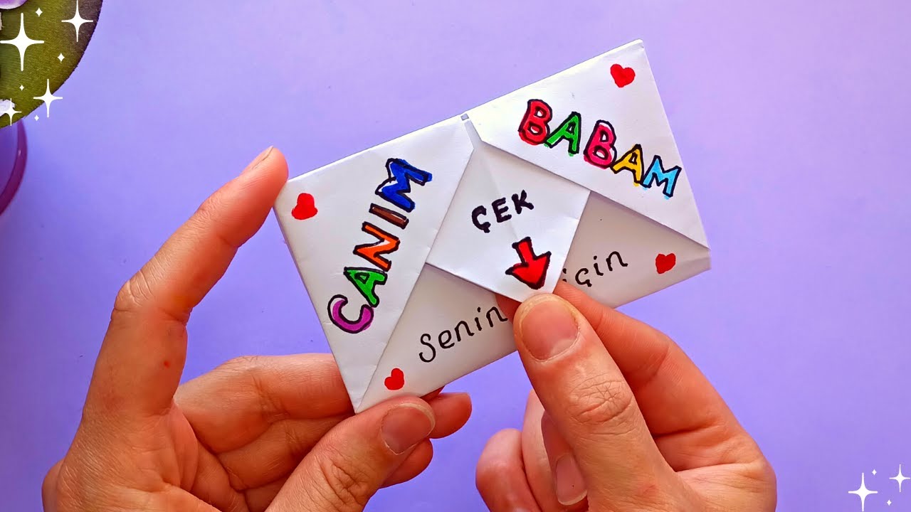 ПОДАРОК ​​НА ДЕНЬ ОТЦА С ОДНОЙ БУМАГОЙ А4 🎁👨‍👧‍👦 Без ножниц ✂️ Без клея❗❎ОРИГАМИ-СЮРПРИЗ ОТКРЫТКА