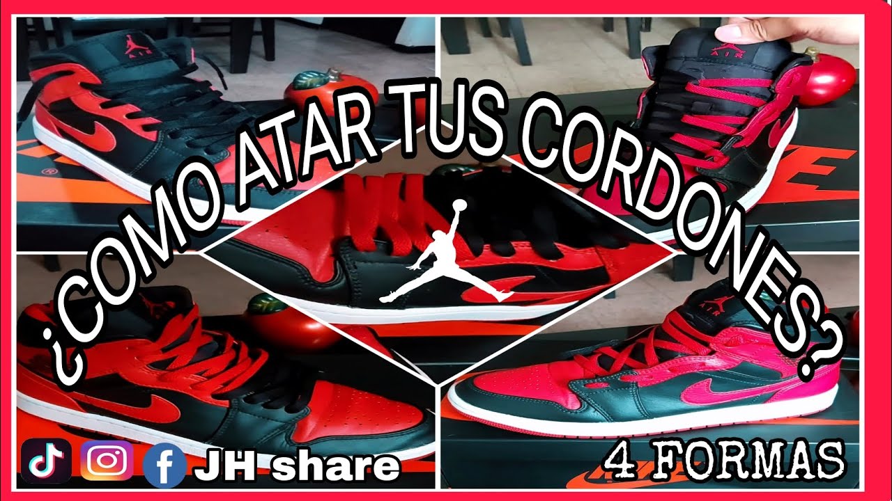 ¿Como poner las agujetas a mis Tenis Jordan 1 Mid? / cordones / laces / Cordones / Sneakers / Retro