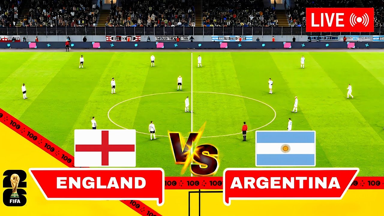 🔴 England vs Argentina | FIFA World Cup 2026 | Semi Final | Full Match Live | Football Simulation