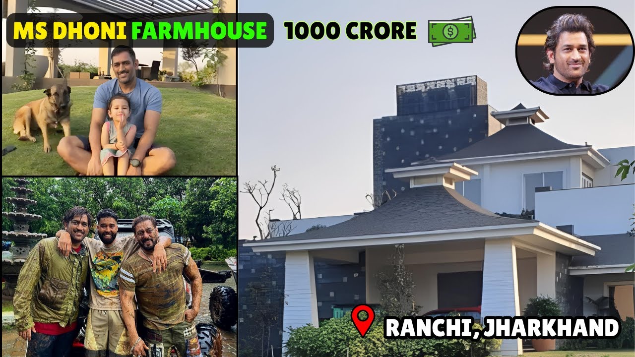 Inside MS Dhoni’s Farmhouse 1000 Cr Lifestyle #viral #cricket #msdhoni #luxurylifestyle #salmankhan