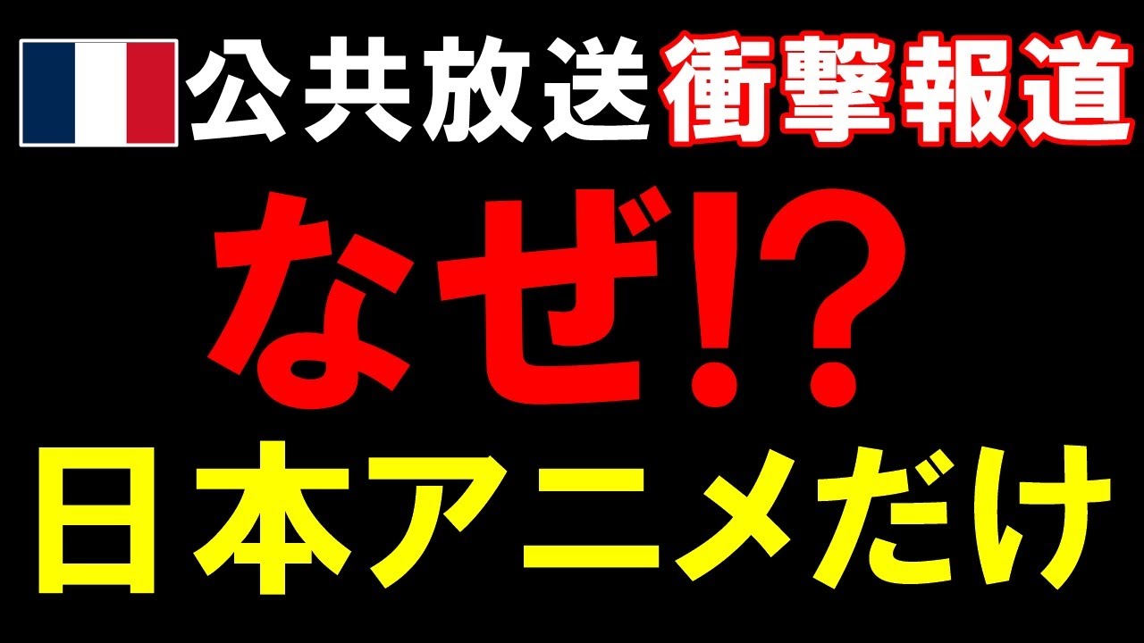 【海外の反応】仏公共放送『なぜ、日本アニメだけがフランス国民にとって特別なのか？』その理由に迫る!!【世界のJAPAN】
