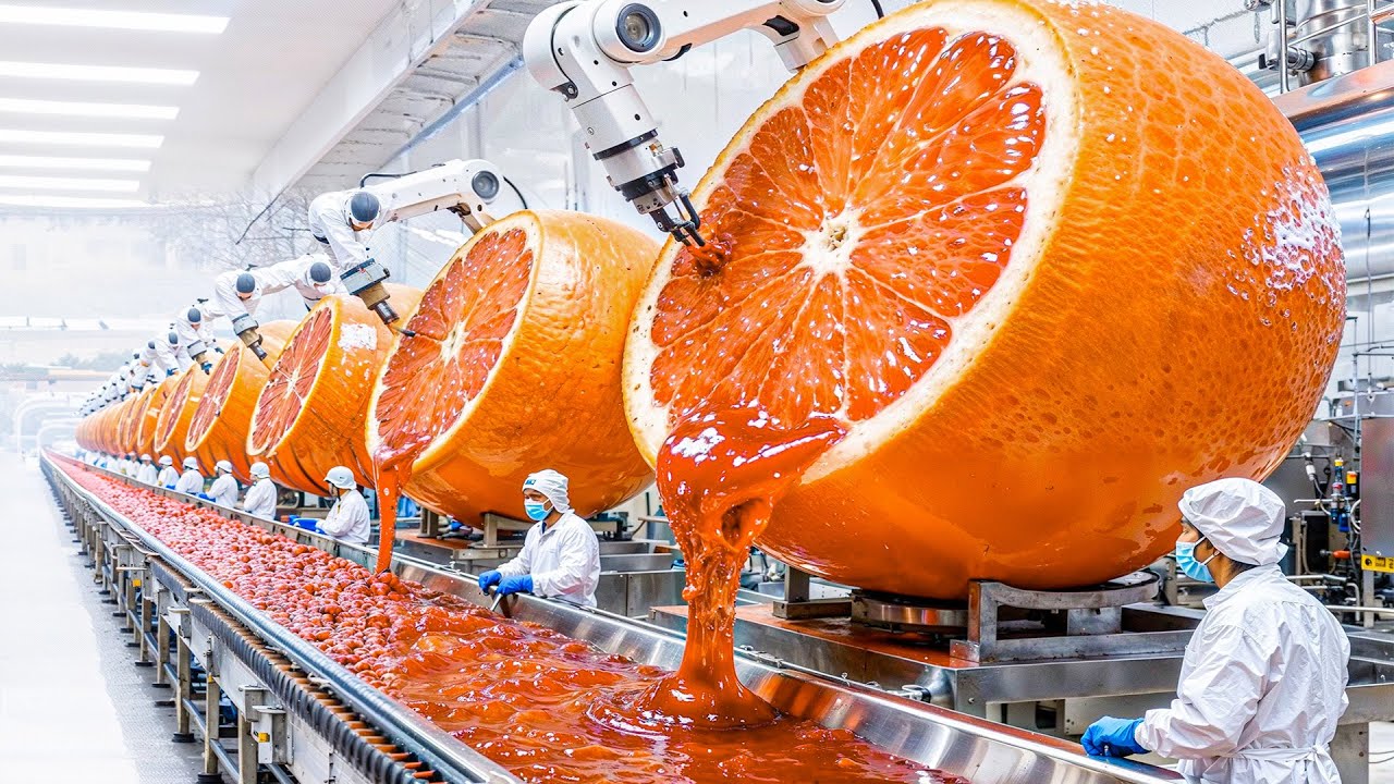 Inside an Orange Jam Factory: From Giant Oranges to Perfect Golden Marmalade