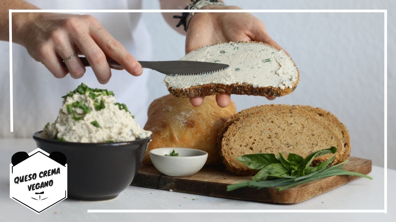 QUESO CREMA VEGANO a las FINAS HIERBAS | Living Like A Panda