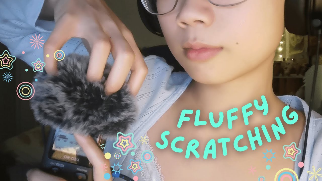 asmr | fluffy tascam scratching and whispered + soft spoken rambles
