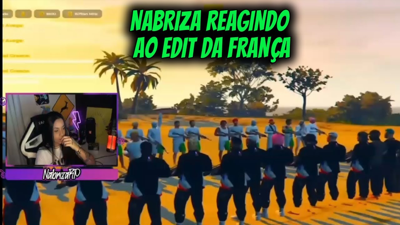 NABRIZA REAGINDO  AO EDIT DA FRANÇA