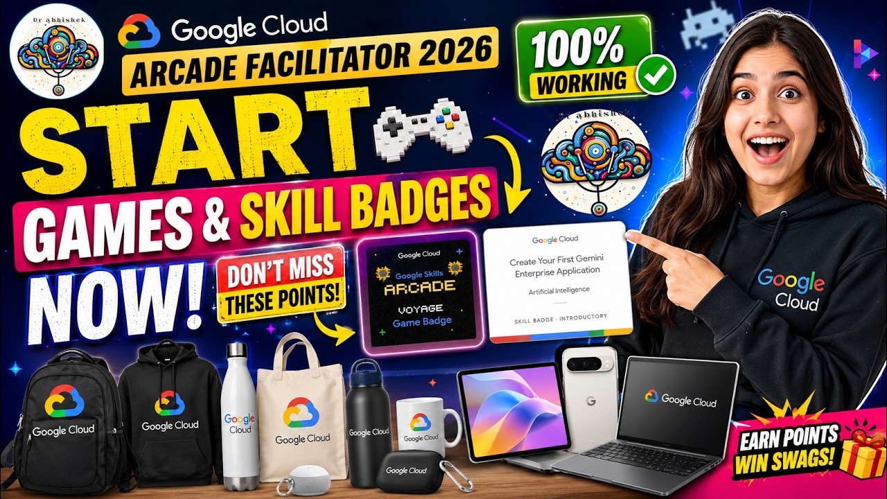 Google Cloud Arcade Facilitator 2026: НАЧИНАЙТЕ игры и зарабатывайте значки навыков СЕЙЧАС! Не уп...