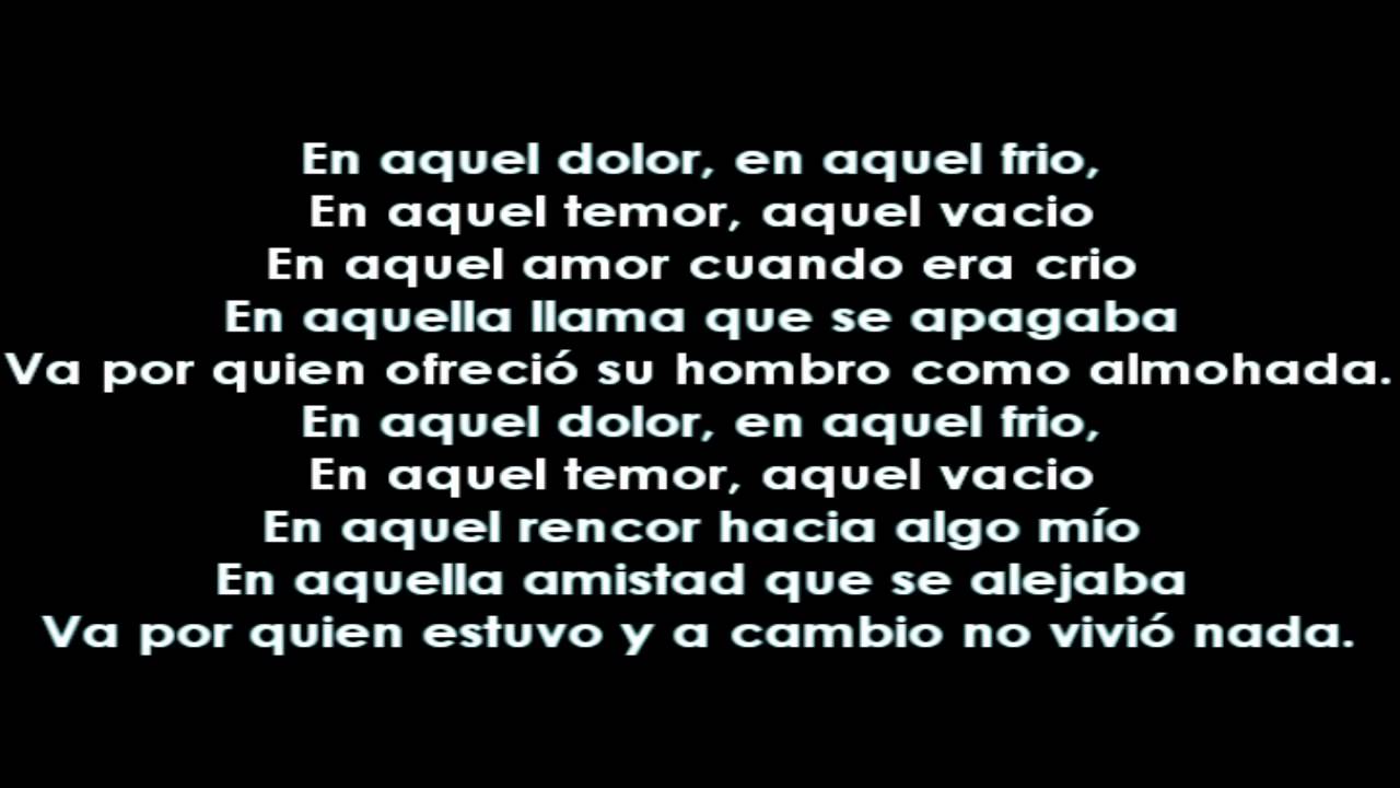 Nach - Ni Estabas Ni Estarás (Letra)