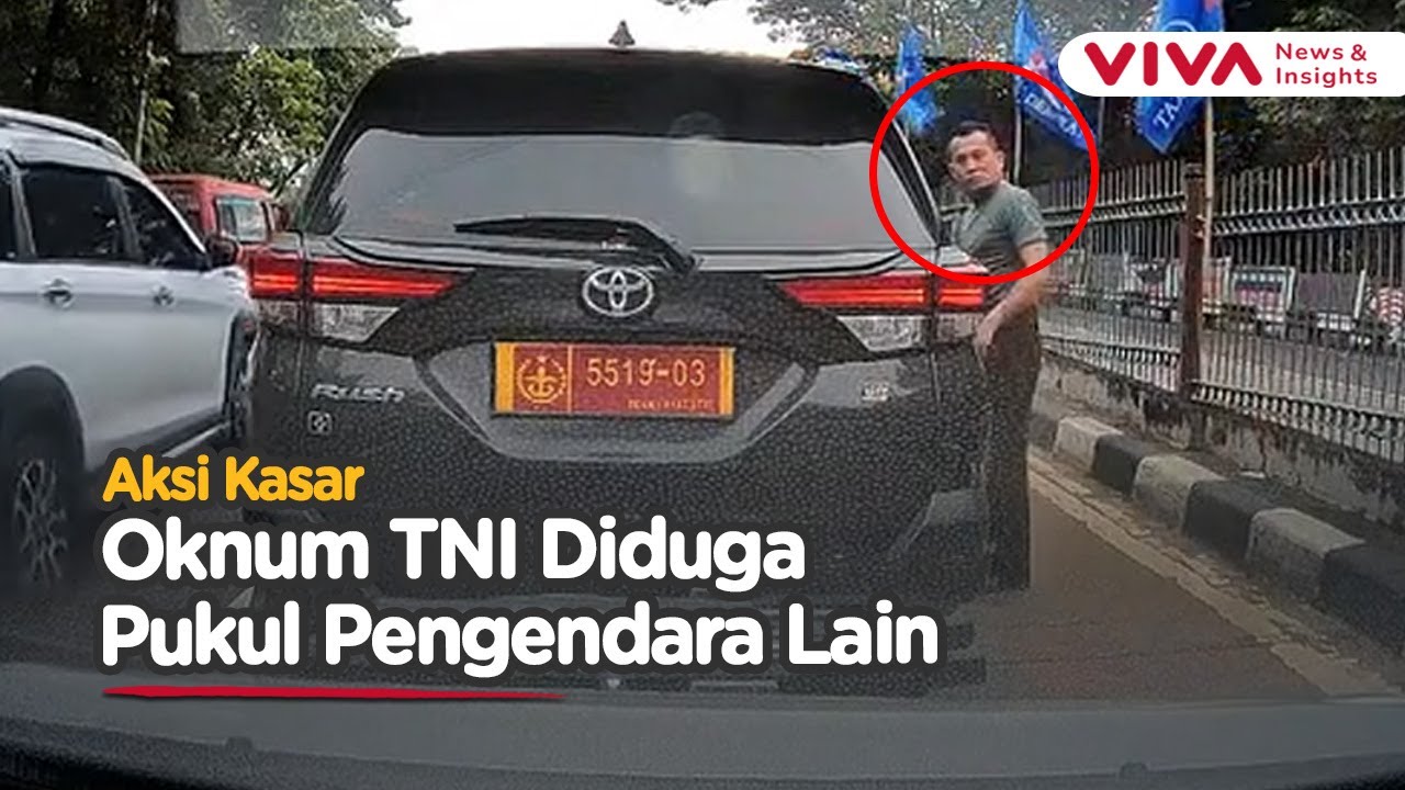 Bawa Mobil Dinas, Oknum TNI Diduga Hajar Pengendara Lain Berujung Dibully Warga