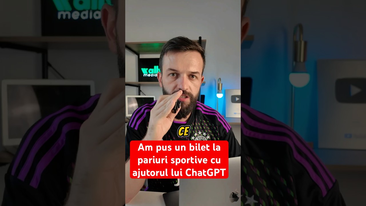 #ChatGPT vs Pariuri Sportive 💸🤯