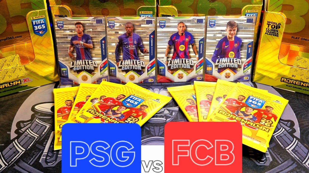 HIT! LIGI MISTRZÓW PSG vs FC BARCELONA ŚRODOWE OTWIERANIE PACZEK PANINI FIFA 365 2026 GOLDEN BALLER?
