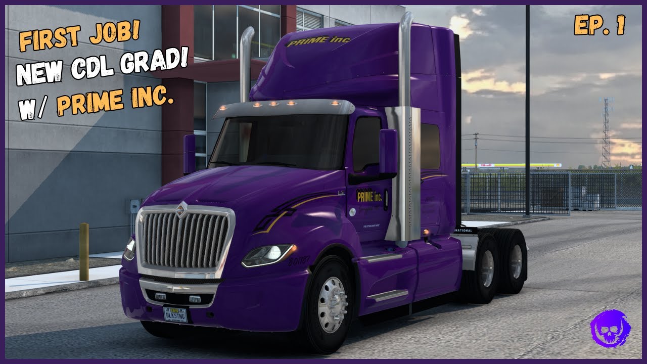 On the Road: New CDL Holder's Journey with Prime Inc. | American Truck Sim | Episode 1 #truckervlog
