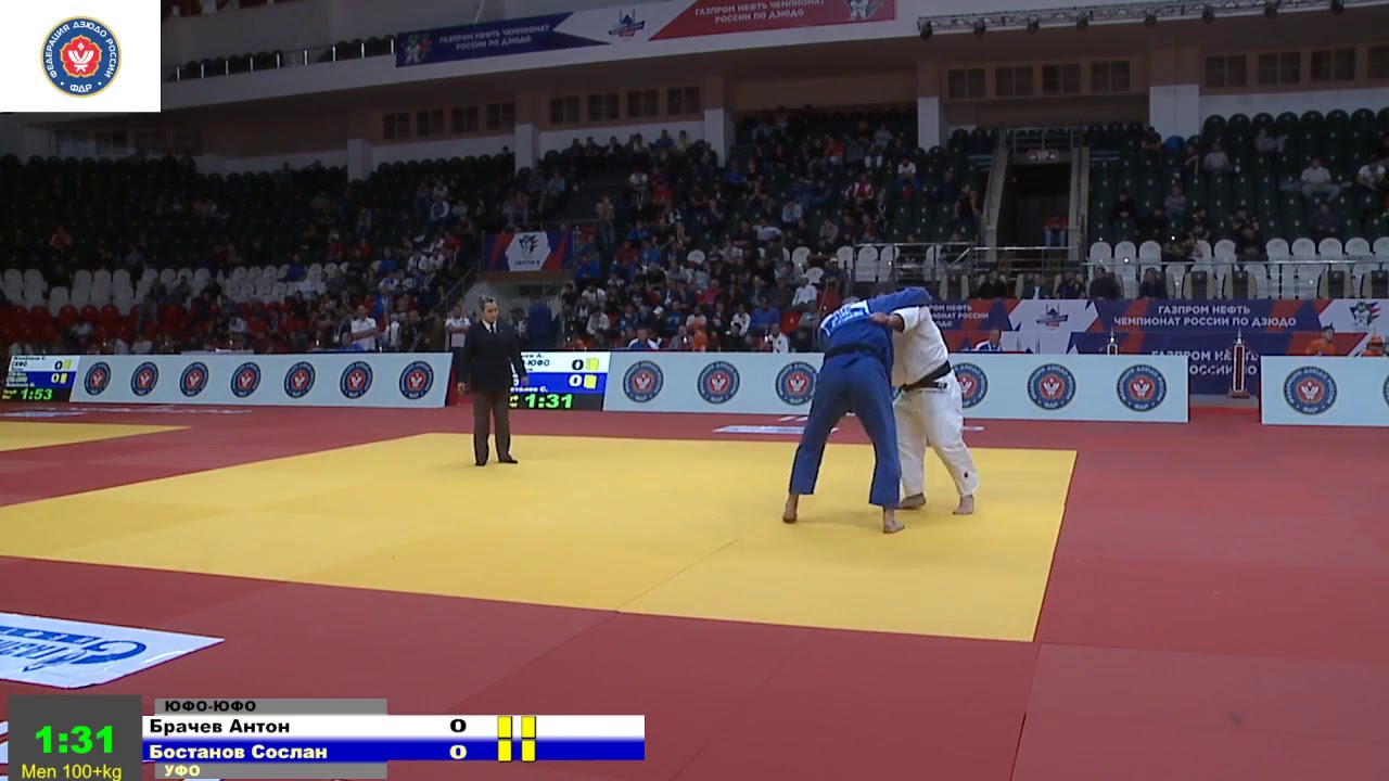 100+kg Брачев А Бостанов С 12 10 2018 Т2 ЧЕМПИОНАТ РОССИИ ПО ДЗЮДО, ГРОЗНЫЙ 2018
