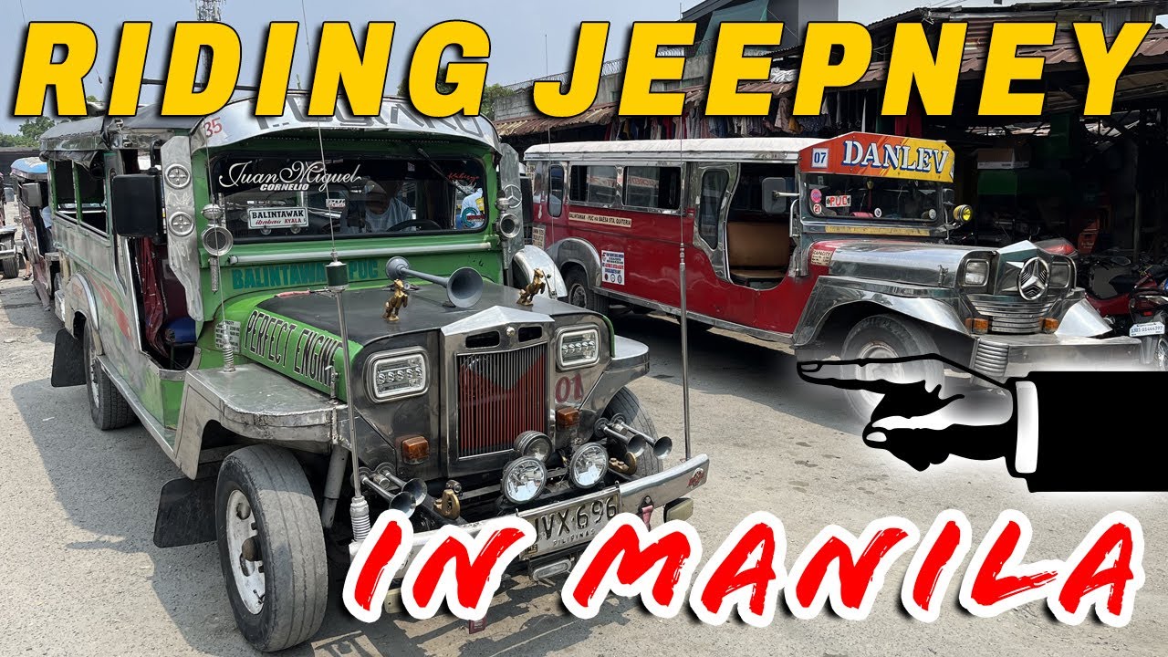 Dealing with crazy traffic in central Manila - Philippines. Filipina took me to ride Jeepney's !