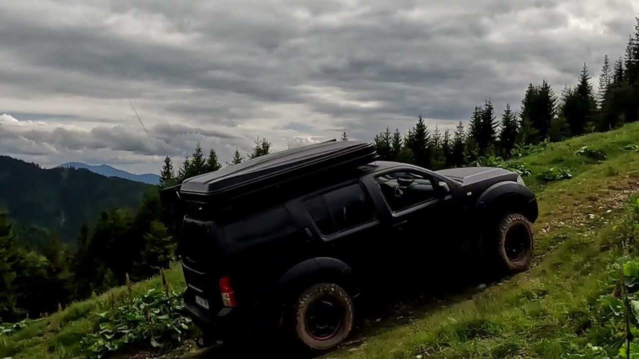 Hardest 4x4 Mountain Trail i Ever Found, over 45°, Off-Road with modified Nissan Pathfinder R51