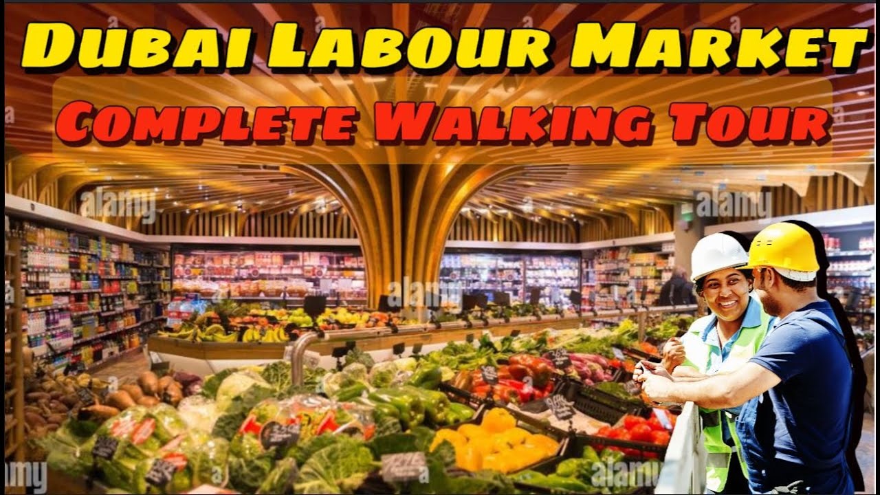 Dubai Labour Camp Labour Market Tour  Amazing Shops
