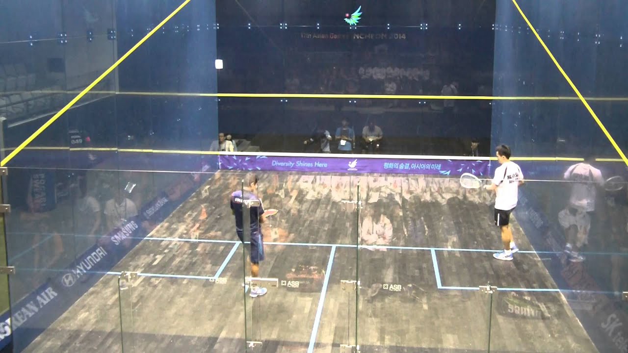 2014 인천 아시안게임 스쿼시 남자 Semi Finals Ghosal Saurav IND  vs Ong Beng Hee MAS 1game