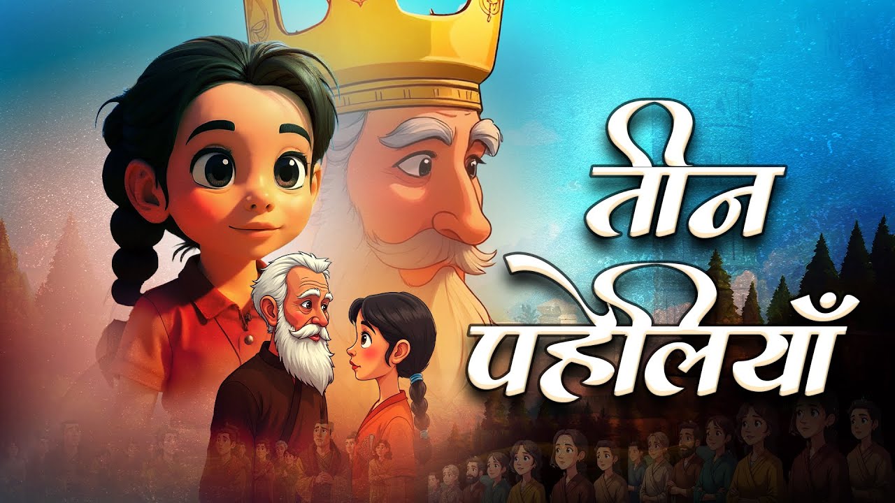 Inspiring Story - Teen Paheliya | तीन पहेलिया | Animation story - प्रेरणादायक कहानी