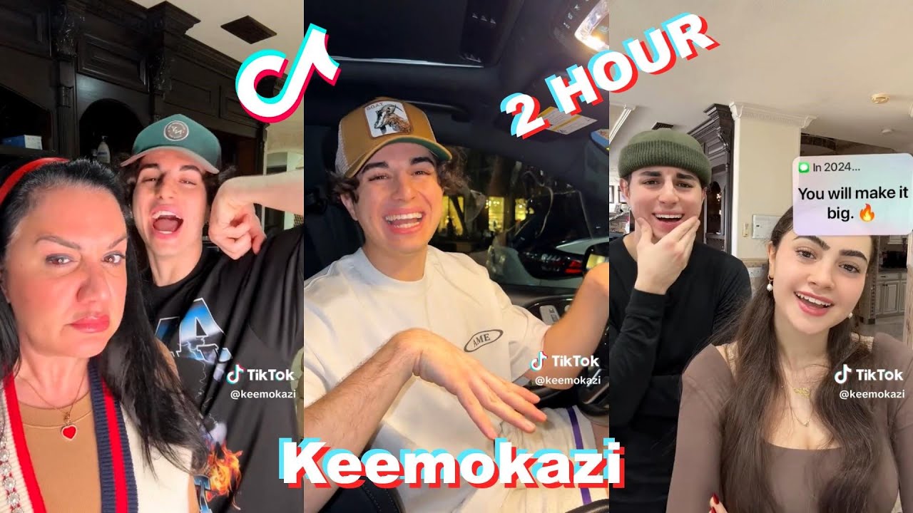 * 2 HOURS * KEEMOKAZI AND HIS FAMILY TIKTOK VIDEOS COMPILATION 2024