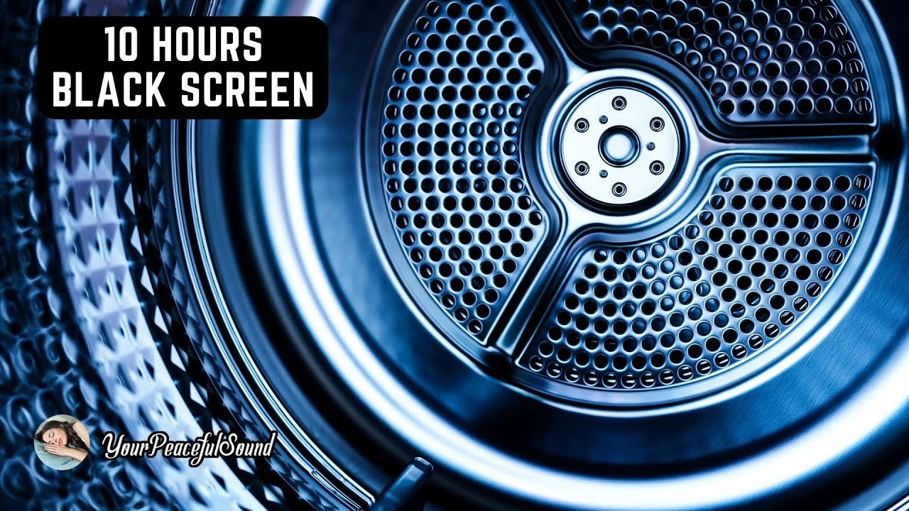 10 Hours of WASHING MACHINE Sound | White Noise - Black Screen | Calm, Relax and to Sooth a Baby