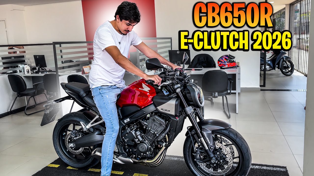 Você Perdeu! A Nova Honda CB650R E-Clutch 2026 Chega com Preço Surpreendente!