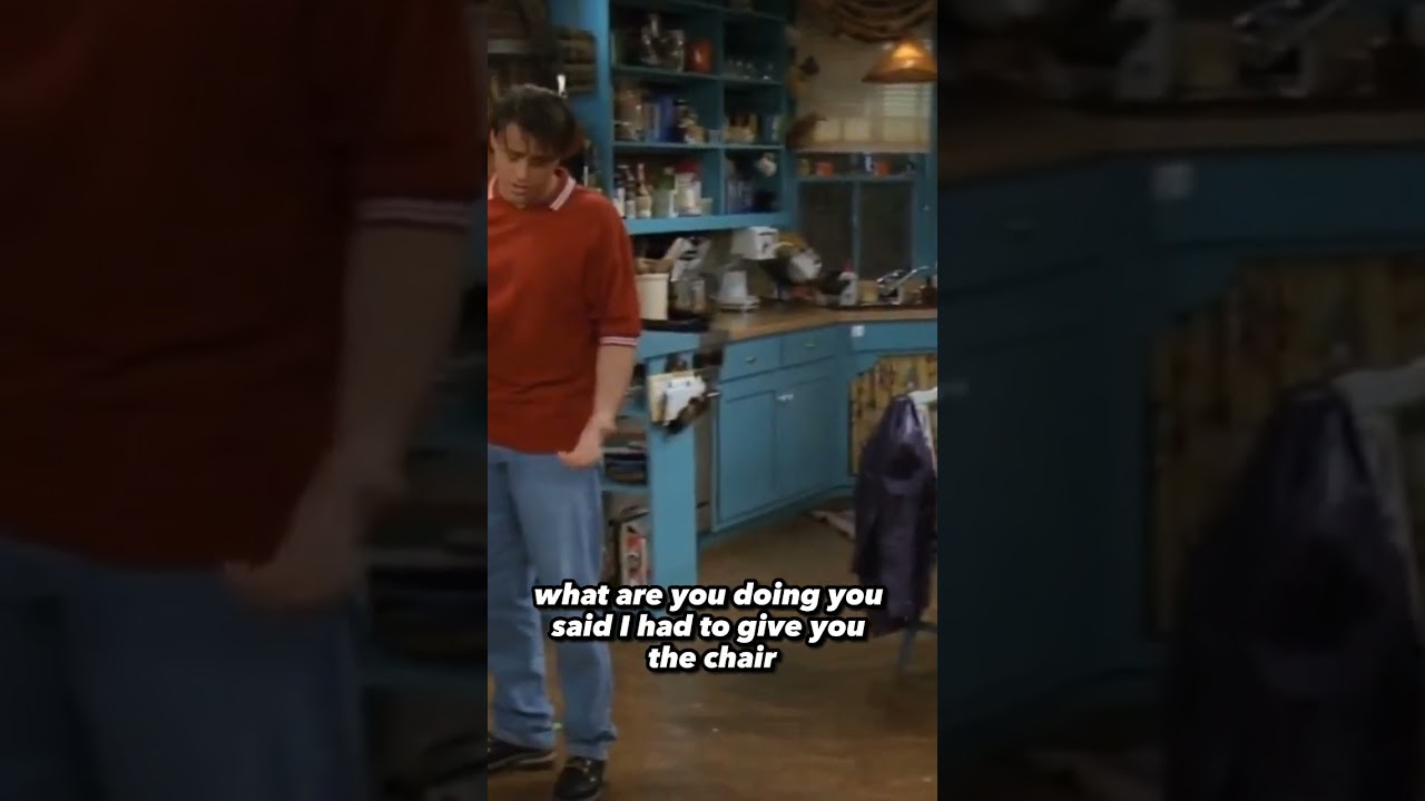 Chandler and joey fighting over chair...😭 #edit #fairuse #copyrightfree #friendstvshow #shorts