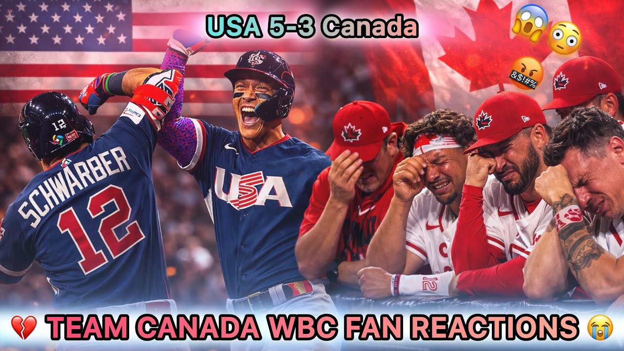 The Night Canada&rsquo;s WBC Dream Ended💔 || Team Canada Fans REACT To Another Devastating 5-3 Loss vs USA
