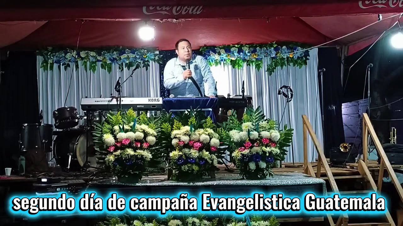👣Segundo día de Campaña Evangelistica Guatemala predicando hno Pastor Jairo Vasquez 