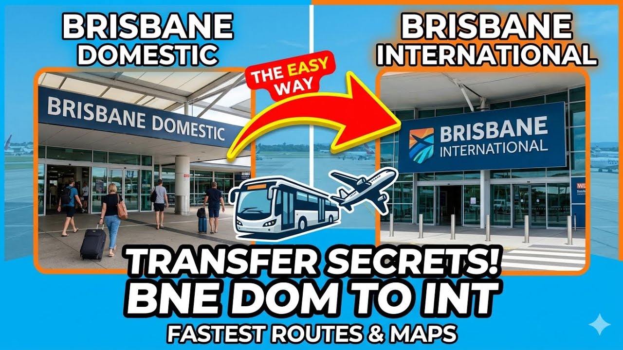 4K- Drive Brisbane Domestic Airport to Brisbane International Airport 2023