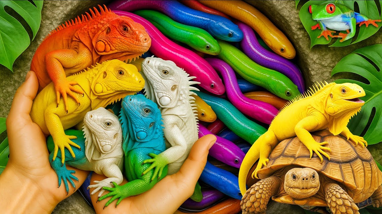 Catch beautiful aquarium fish in small pond: baby turtles, Iguana, Oscar fish, catfish, Frogs, Shark