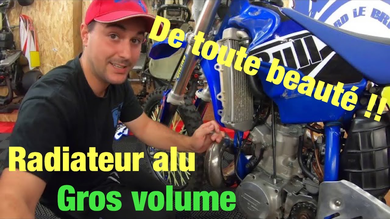 Yamaha YZ🤟pose de radiateur gros volume en aluminium une merveille🤩