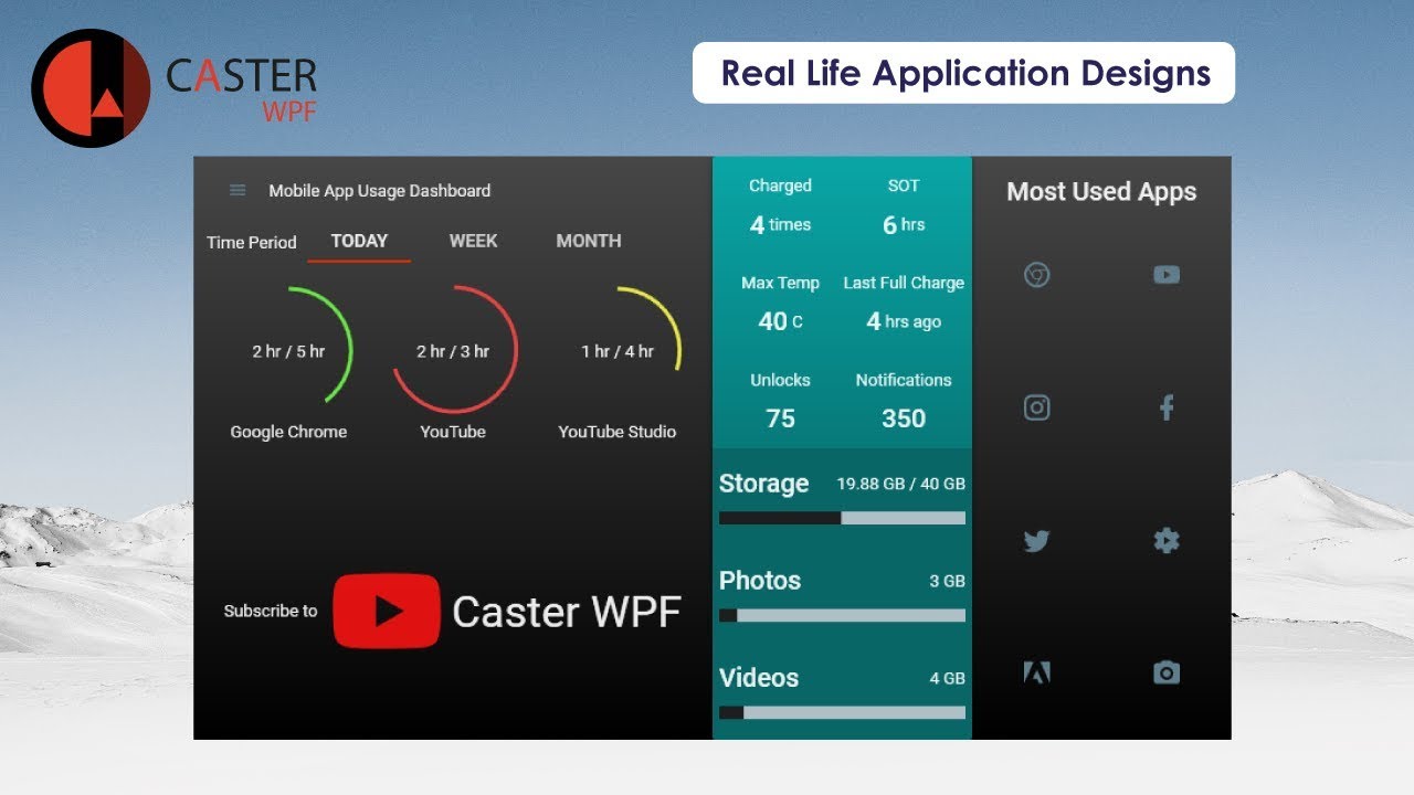 WPF Dashboard UI - Material Design [Speed Design]