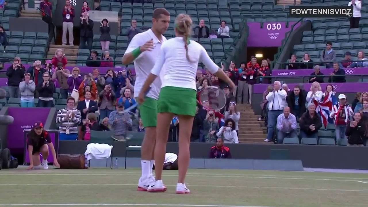 Azarenka/Mirnyi vs Raymond/Bryan Highlights (2012)