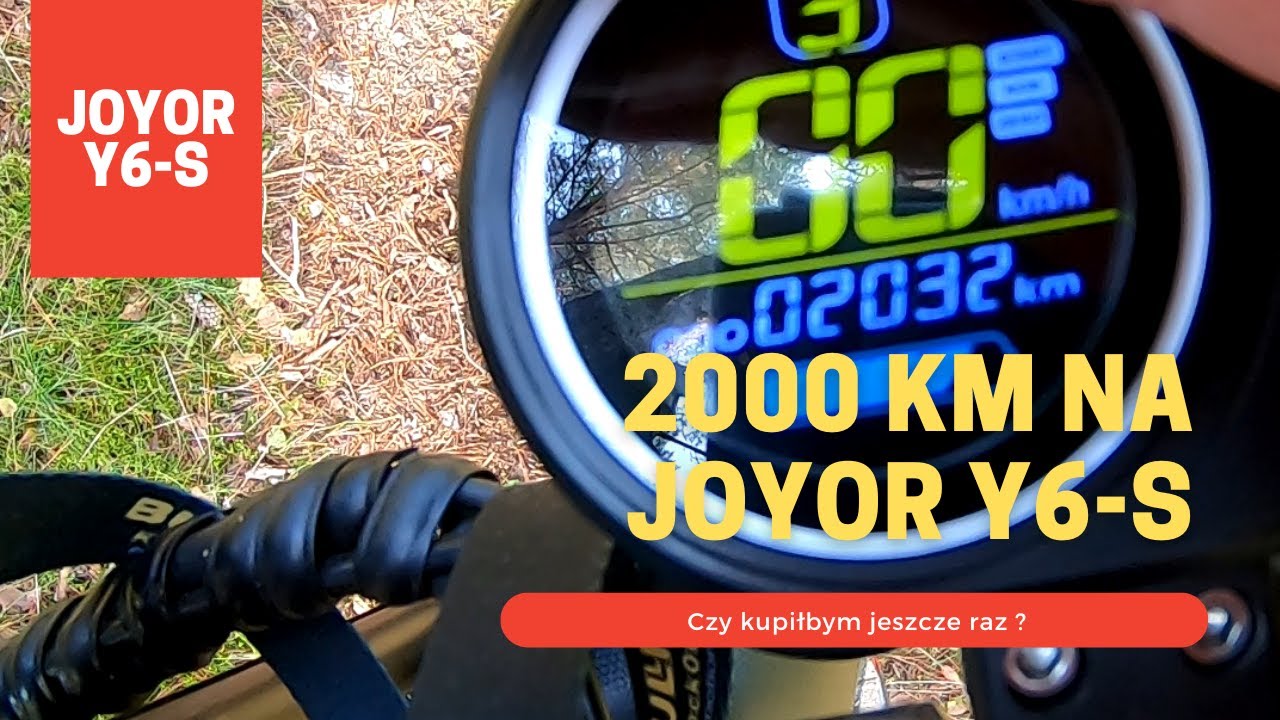 2000 km hulajnogą elektryczną Joyor Y6-s , jeździ to jeszcze ?
