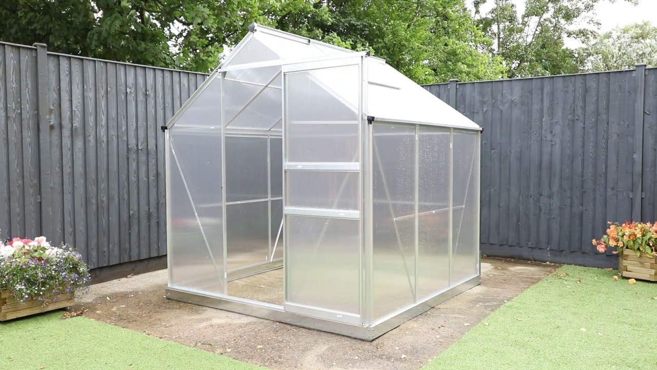 Установка алюминиевой теплицы Garden Grow 6 x 6