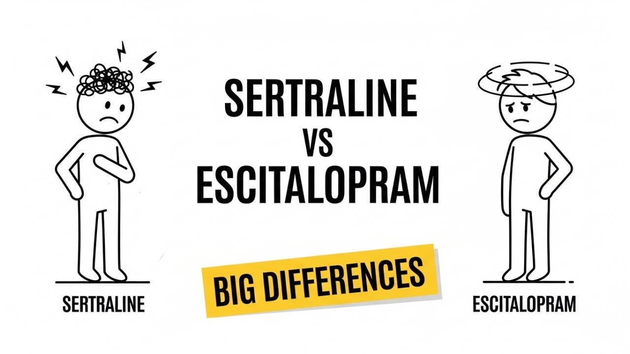 Sertraline vs Escitalopram Explained Simply (Big Differences)