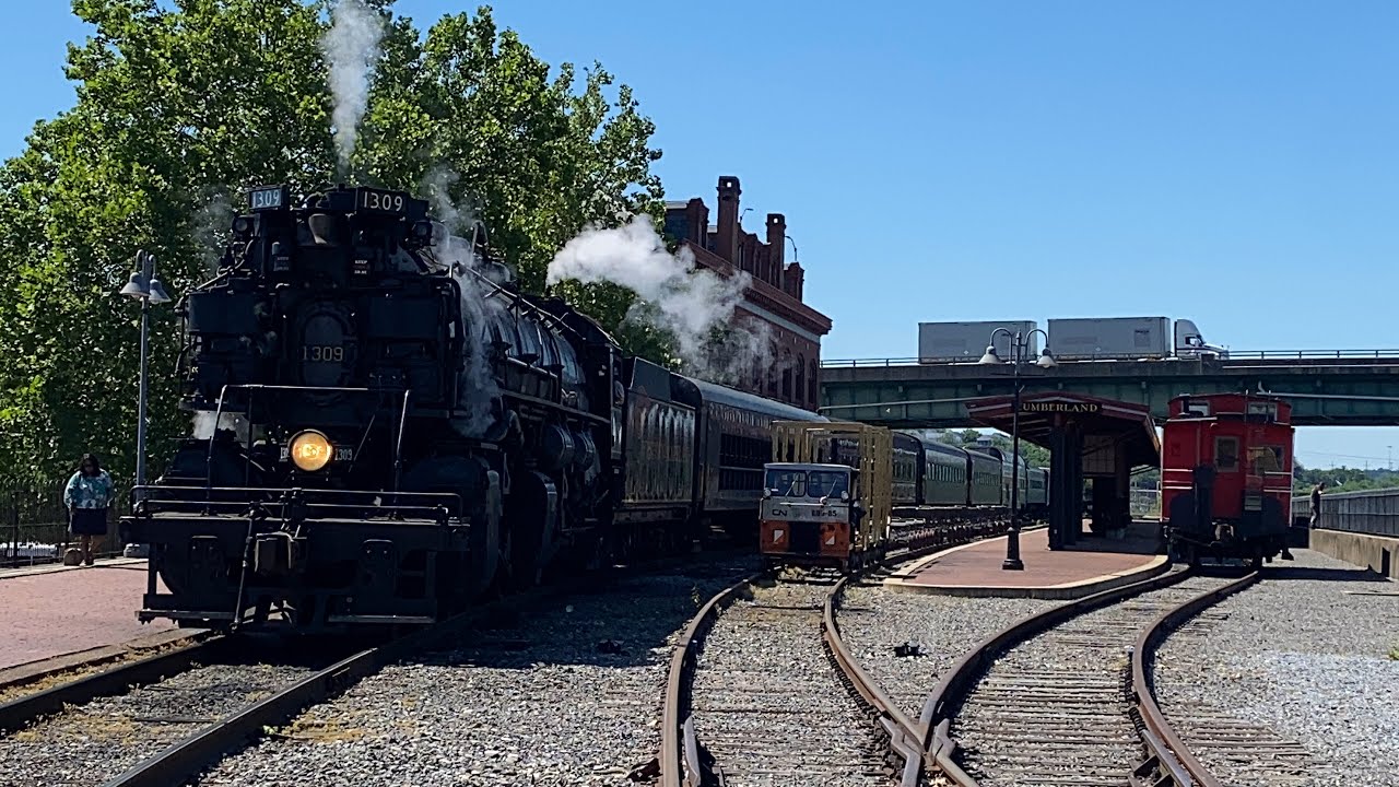 (4K) Mallets in Maryland: C&O 1309 at the Western Maryland Scenic Railway - June 4th, 2022