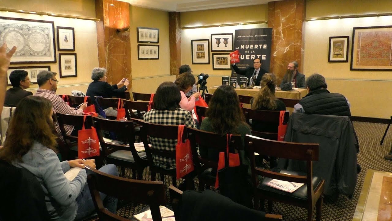 Rueda de prensa con Aubrey de Grey y José Luis Cordeiro (bilingüe español/inglés, subtitulado)
