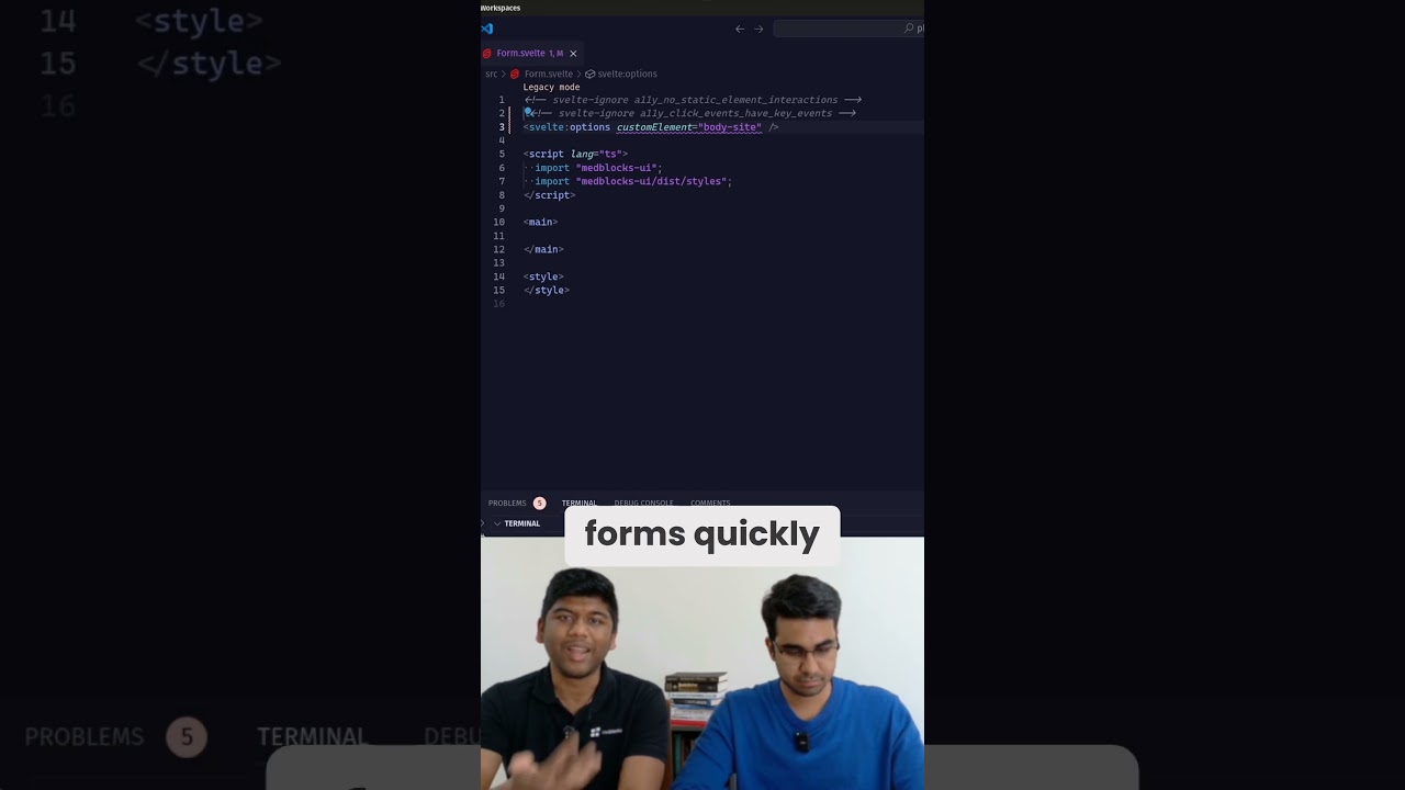 Simple openEHR template implemented in Medblocks UI