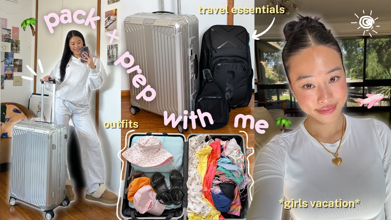 PACK WITH ME FOR BALI 🌴 outfits, travel essentials, whats in my carry on, everything I'm bringing!
