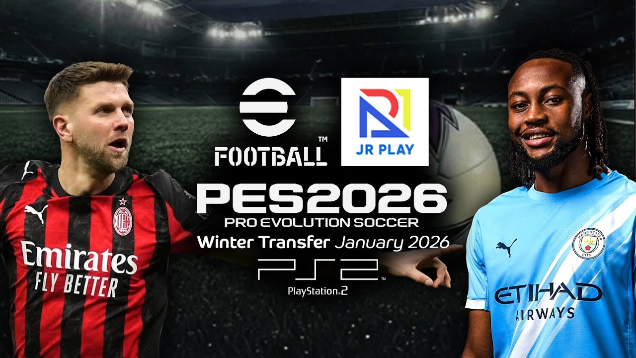 PES 2026 PS2 - JrPlay Patch 2025-26 Winter Transfer January 2026 by @jrplayco8070