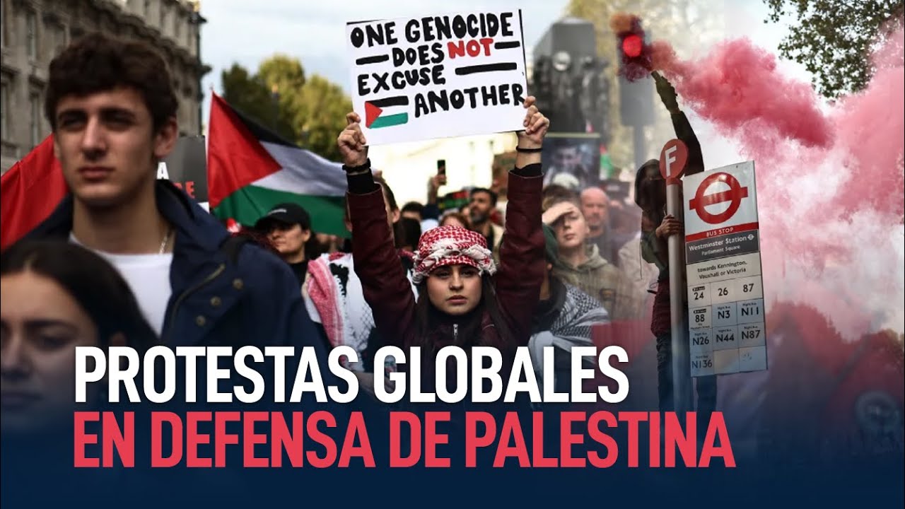 Protestas globales en defensa de Palestina