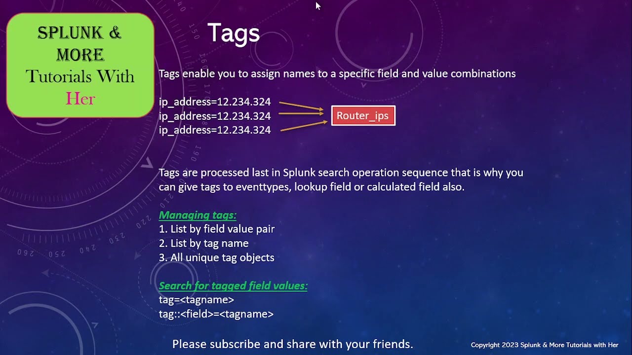 Splunk Tags knowledge object|Learn Tags in 20 min |tags.conf|Important for Splunk SIEM