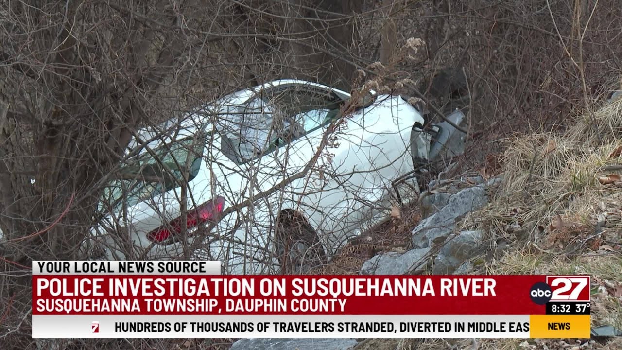 Police investigation on Susquehanna River